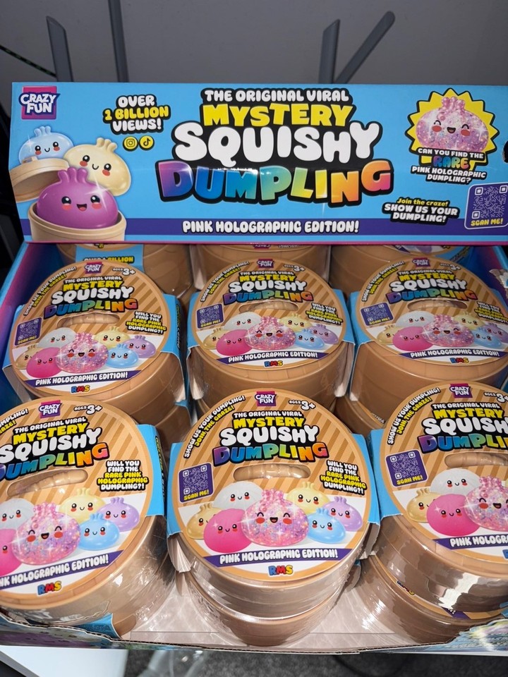 Genuine RMS Mystery Squishy Dumpling Pink Holographic Sealed Rare Brand ...