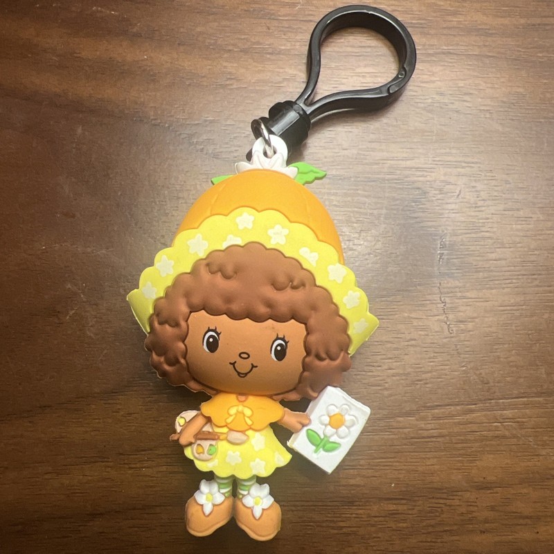 The World of Strawberry Shortcake Series 1 Figural Bag Clip Orange Blossom