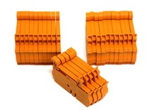LOT OF 25 NEW WEIDMULLER ZDU-2.5 TERMINAL BLOCKS ZDU25, 800V, 8KV, 24AMP