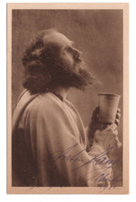 Anton Lang Signed Postcard 1922 / Autographed Actor Jesus Passion Play