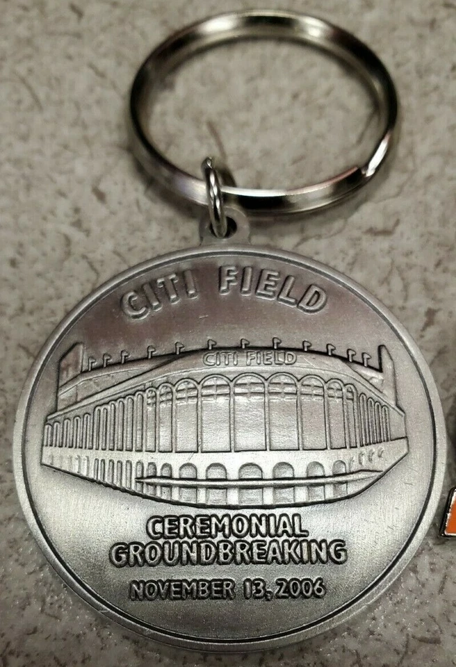 Shea Stadium New York Mets 1964-2008 MLB Baseball Pin & Citi Field Keychain - Image 3 of 4