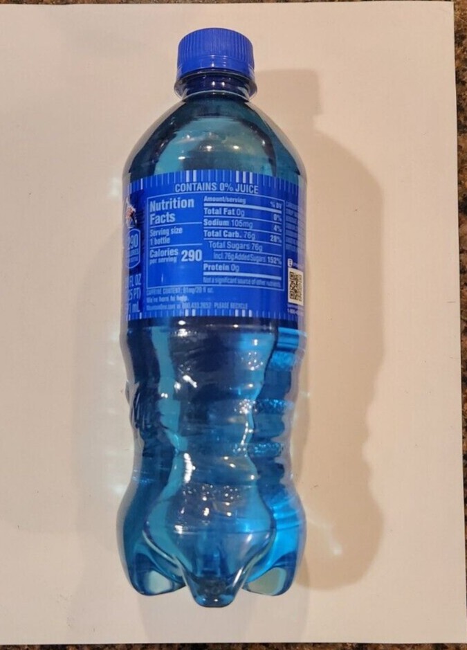 Mountain Dew Voltage Rare Misprint Bottle never opened +