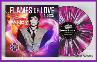 Fancy ''flames of love'' limited splatter-coloured Vinyl Maxi-Single 12'' NEU 2024