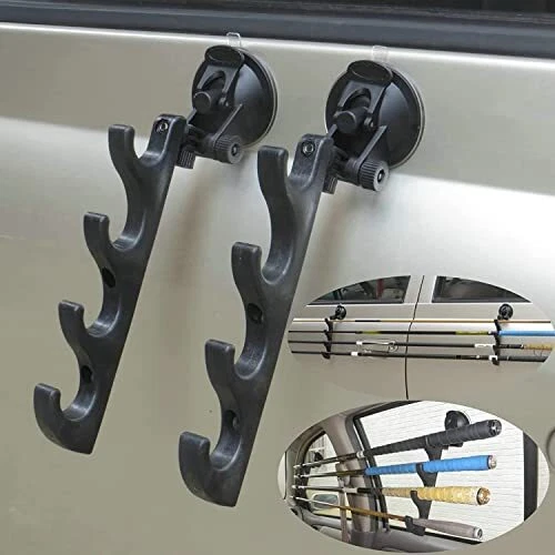 Car Adjustable Fishing Rod Holders with Suction Cups Attach Fishing Rod  Storage