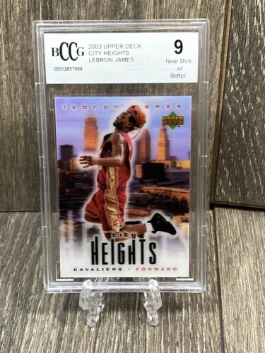 LEBRON JAMES 2003-04 UPPER DECK CITY HEIGHTS 3D RC ROOKIE BCCG 9 - Picture 1 of 2