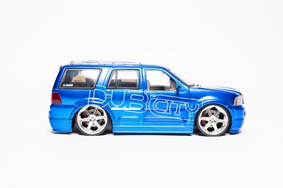 Lincoln Navigator BLUE Jada Toys 1:24 Dub City RARE COLOR | eBay