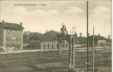 54.AUDUN LE ROMAN.GARE.PLIE IMPORTANT