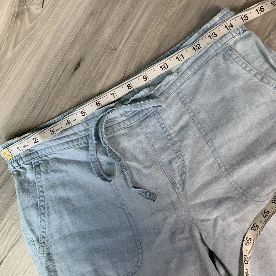 Pantalones suaves Joie acogedores chambray salón playa chill para mujer XS Foto 3 de 4