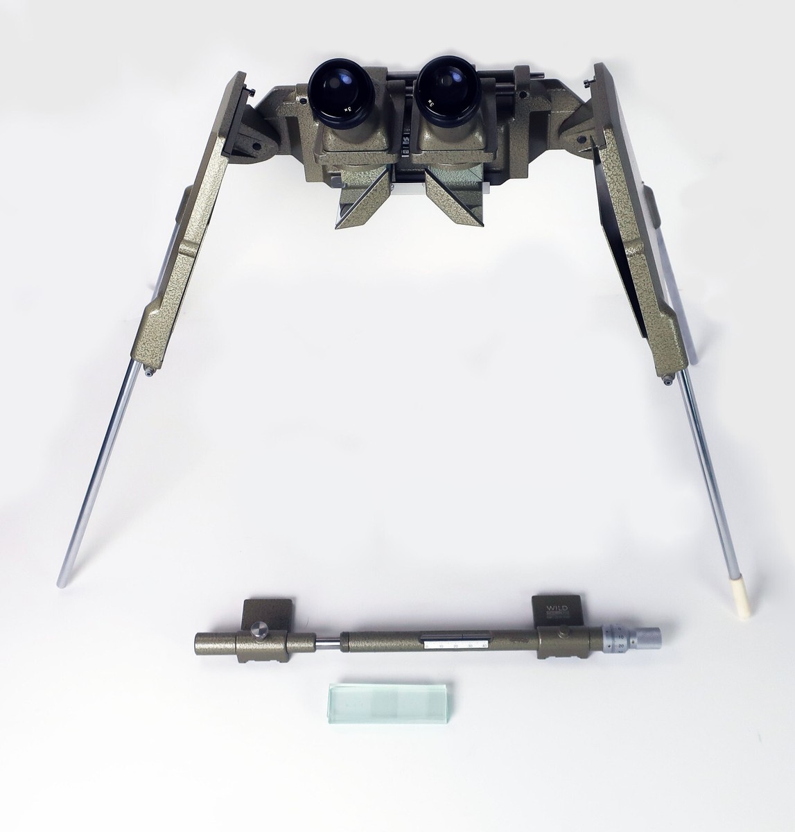 Vintage Wild Heerbrugg ST4 Mirror Stereoscope Parallax Bar