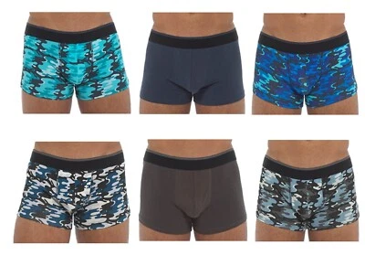 TOM FRANKS | Mens Pack of 3 Cotton Rich Camo Boxer Shorts Underwear Hipster