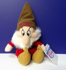 Disney Store GRUMPY Snow White Seven Dwarfs Bean Bag Plush Toy
