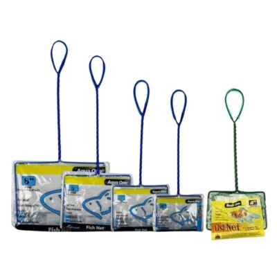 Aqua One Fish Net Fine Coarse Mesh Aquarium Fish Tank Cleaning Maintenance 4"-8"