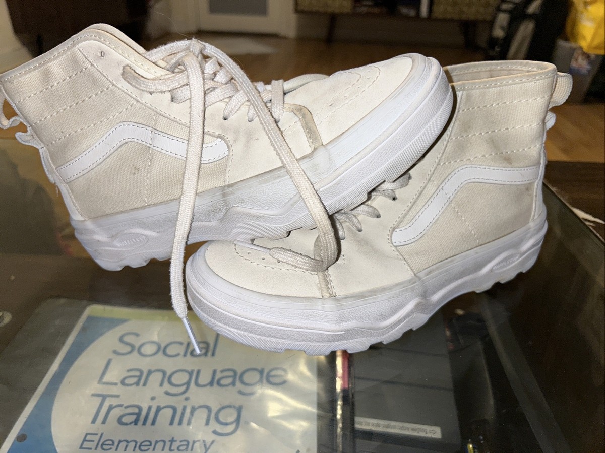 Vans Ultracush Waffle Cup High Top Off White Men's Sz Woman's Sz