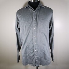 Jos A Bank Shirt Mens 15-33 Signature Oxford French Cuff Button Gray Long Sleeve