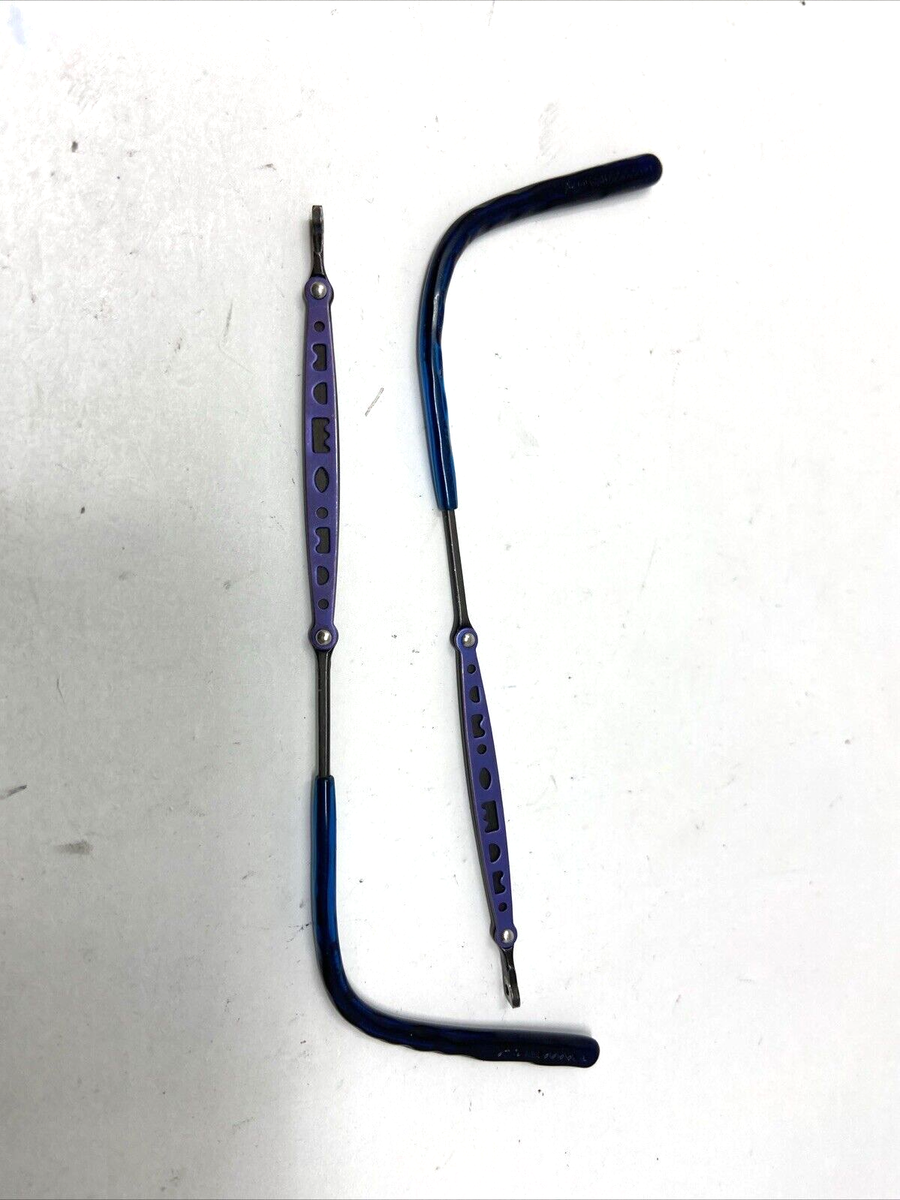 HIERO EYEWEAR JAPAN 46[] 207 SH 5F GRAY PURPLE BLUE TEMPLE ARM
