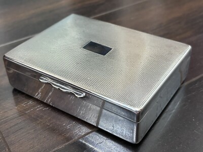 ARISTOCRAT CIGARETTE HUMIDIFIER BOX MADE IN ENGLAND Chromium PLATE