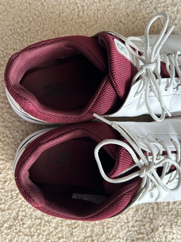 On Cloud The Roger Men's Size 12 White Red Advantage Classic Tennis