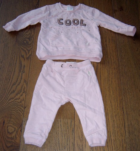 ZARA BABY GIRLS PINK TRACKSUIT SET 