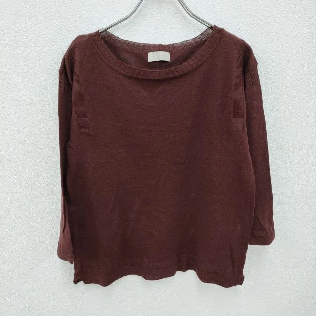 MARGARET HOWELL 578-263409 Cotton linen cashmere blend sweater knit 3-0226M☆