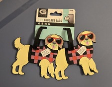 Etiquetas de equipaje G Force primera clase amante de perros maleta dirección nombre spot your bags