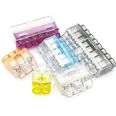 HELLERMANNTYTON 10pcs x Push In Terminals Wire Pushfit Connectors HelaCon Plus Mini