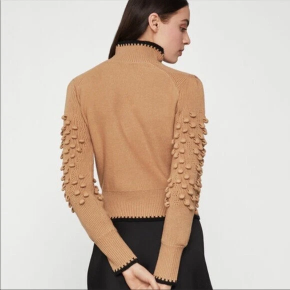 Bcbg popcorn stitch turtleneck best sale sweater