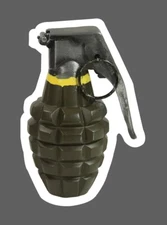 Hand Grenade Sticker Waterproof Explosive Military War Gift NEW