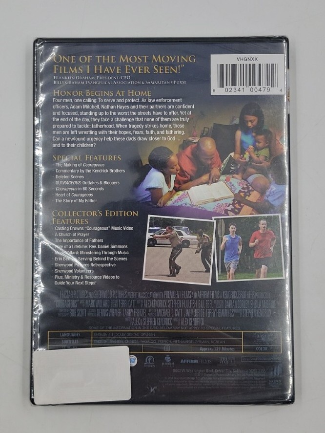 Courageous (DVD, 2011, Exclusive Collector's Edition) BRAND NEW FACTORY ...