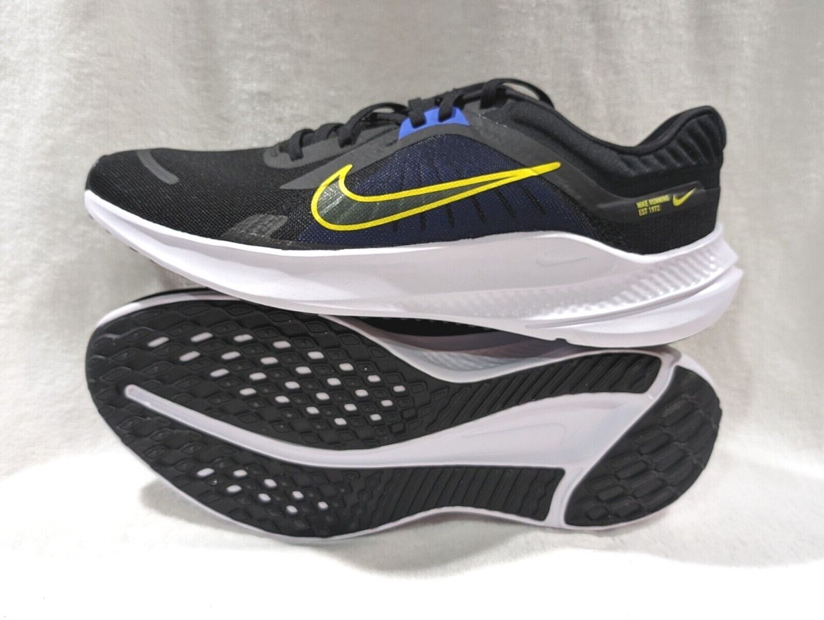 Nike Quest 5 Men\'s Running Shoes Black Racer Blue High Voltage DD0204-008 Nike Quest 5 Black/Yellow/Blue Men main image 3