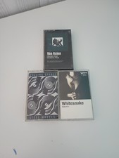 Rock Cassette Lot Of 3 Whitesnake, Van Halen, Rolling Stones.