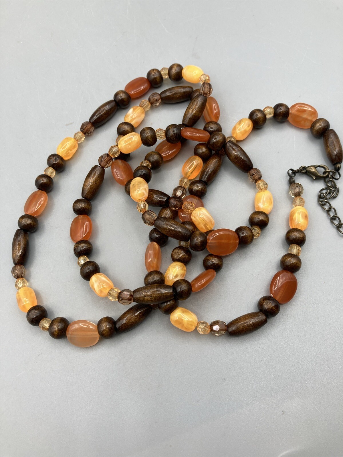 Multi-colored Brown Stone Boho Dangle, Post Earri… - image 8