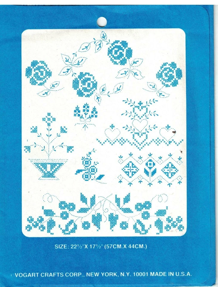 786 Vogart刺绣热铁转移烛芯桌布灯枕头  — 第 2/2 张图片