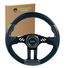 Carbon Fiber Golf Cart Steering Wheel For EZGO Club Car Yamaha, Adapter Needed