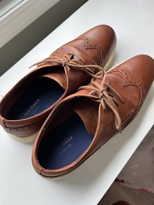Cole Haan Men\'s Grand Tour Wing Oxford Woodbury Ivory Casual Shoes C29414 Sz 10M Cole Haan Mens Grand Tour Wing Oxford Woodbury Ivory Casual  main image 3