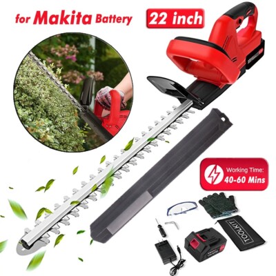22'' Electric Hedge Trimmer Cordless Power Hedge Trimmer with Battery & Charger