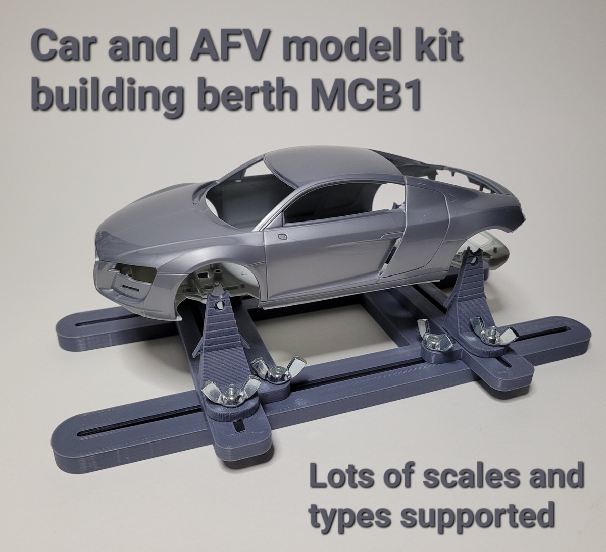 Model car kit building berth jig for AFV vehicles 1/72 1/35 1/24