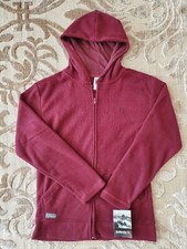 NWT Avalanche Burgandy Fleece Zip Up Jacket Womens Size M