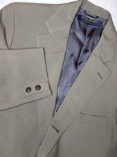 Vintage Brooks Brothers Men's 38L Long Gray Wool Blazer Jacket Made in USA