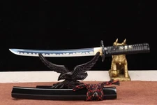 Manganese Steel Tanto Self-defence Sharp Small Knife Japanese Sword Katana-Q8278