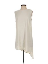 H By Halston Women Ivory Casual Dress 4