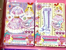 Aikatsu Card /Angely Sugar Small floral pattern dress & lace-up boots set sale