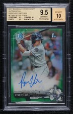 2017 Bowman Draft Chrome Pick Green Refractor /99 Ryan Vilade BGS 9.5 Auto l5r