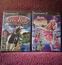 **PS2 BUNDLE!** LET S RIDE & BARBIE: 12 DANCI...