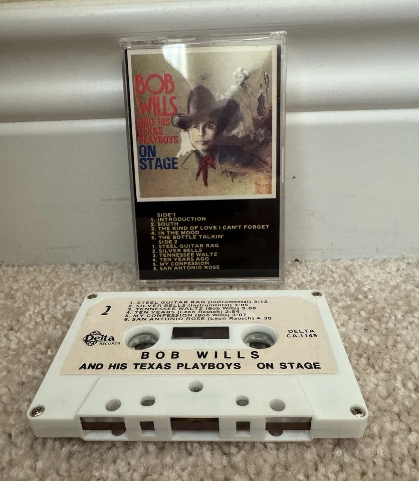 Bob Wills & His Texas Playboys – On Stage Cassette Tape Vintage Western Swing Foto 4 de 4