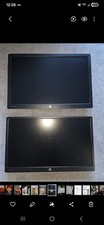 HP EliteDisplay E242 24" IPS LCD Monitor Lot of 2, 1920x1200, Black
