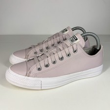 Converse All Star Leather Low Top Women’s Trainers Shoes Pumps UK Size 6 Lilac