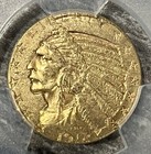 1912 $5 Five Dollar Indian Head Gold Half Eagle PCGS AU 58 $1280 Price Guide!! — photo 3