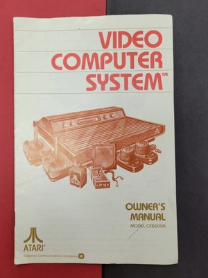 1980 Atari Video Computer System CX2600A Owners Manual