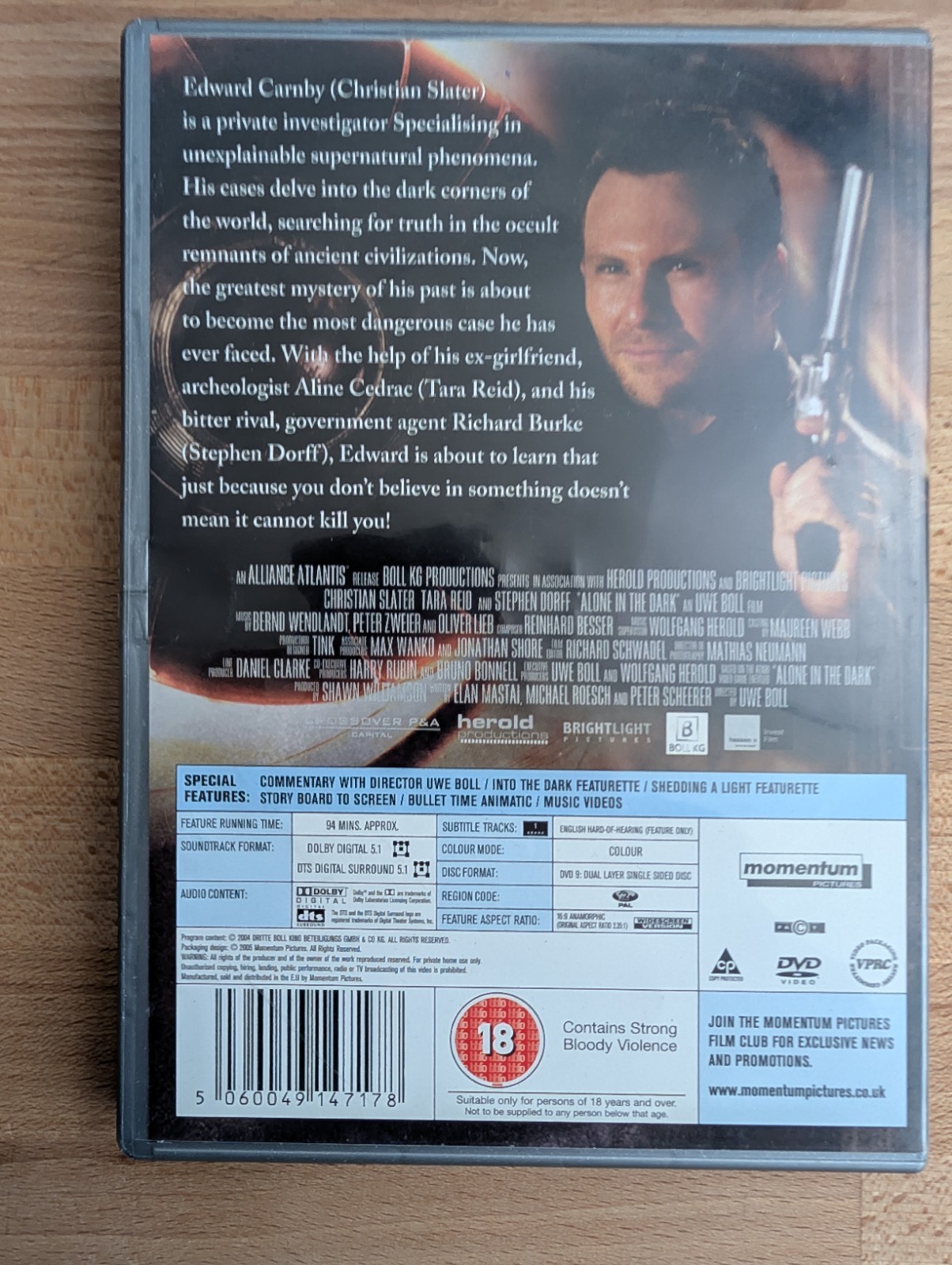 Alone in the Dark DVD Christian Slater Tara Reid Stephen Dorff Uwe Boll DN4901 image 4