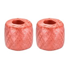 Polyester Nylon Plastic Rope Twine Household Bundled for Packing ,200m Red 2Pcs